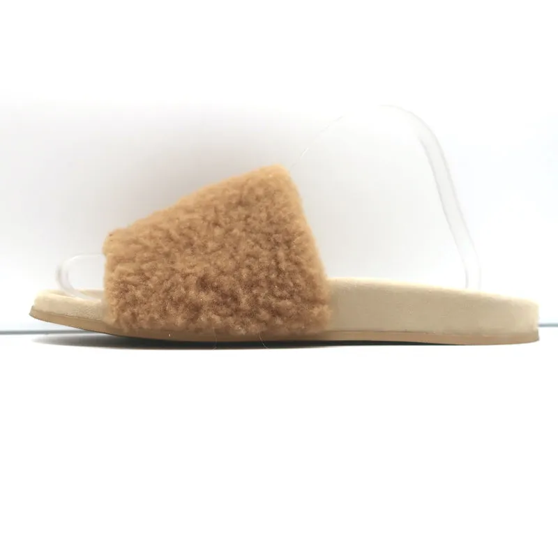 Sandales à glissière en peau retournée Jenni Kayne Naturel Taille 41