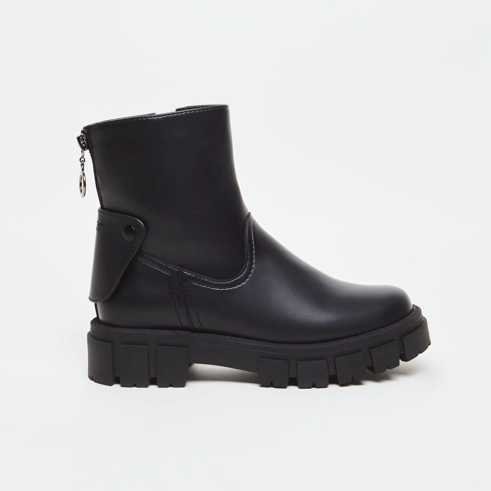 Bottes en Simili-Cuir Kama | Noir