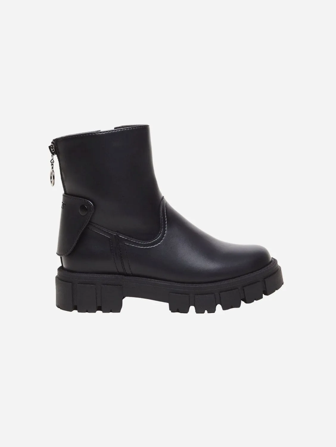 Bottes en Simili-Cuir Kama | Noir