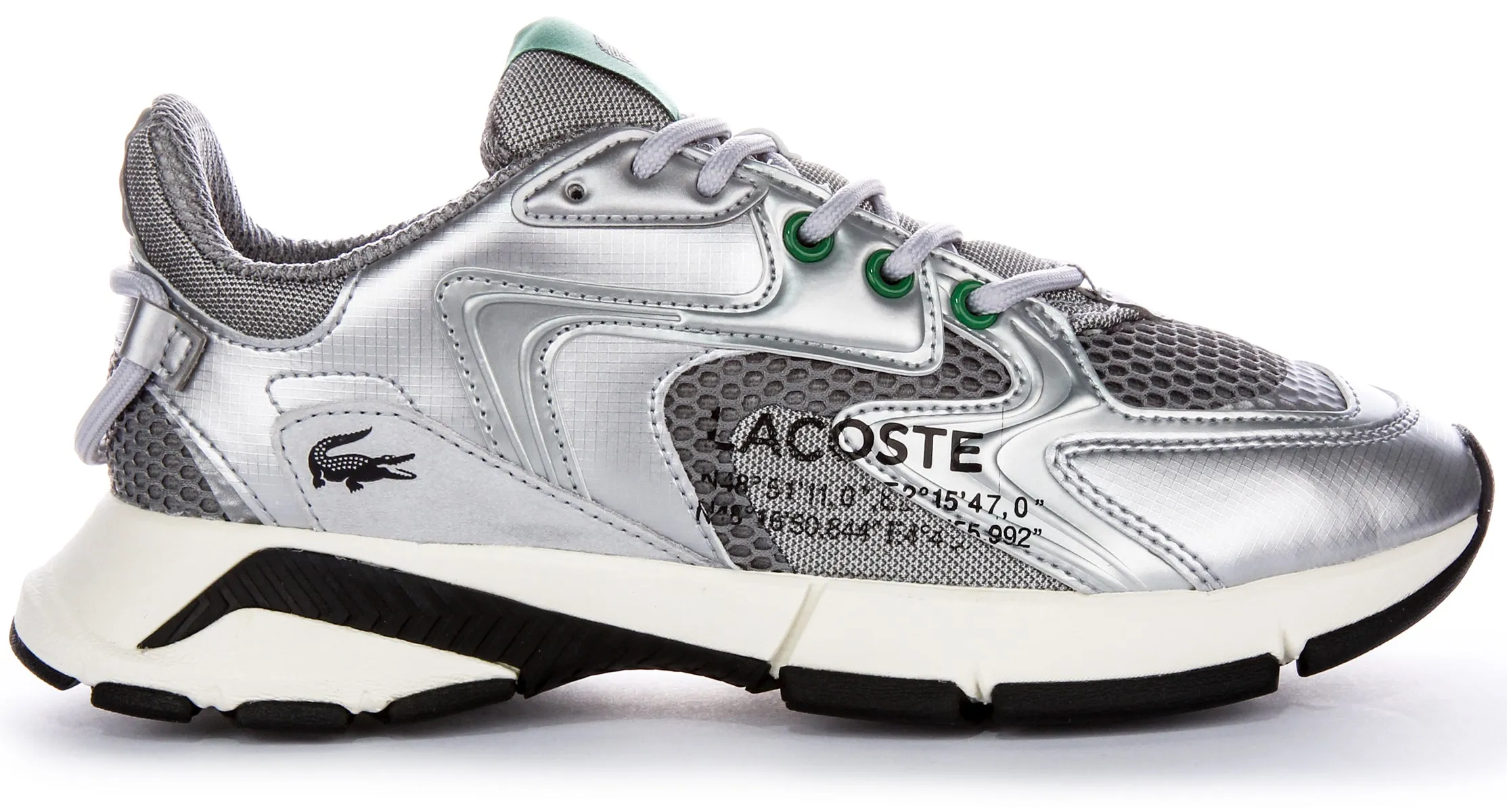 Lacoste L003 Neo En Argent Pour Femmes Chaussures Lacoste