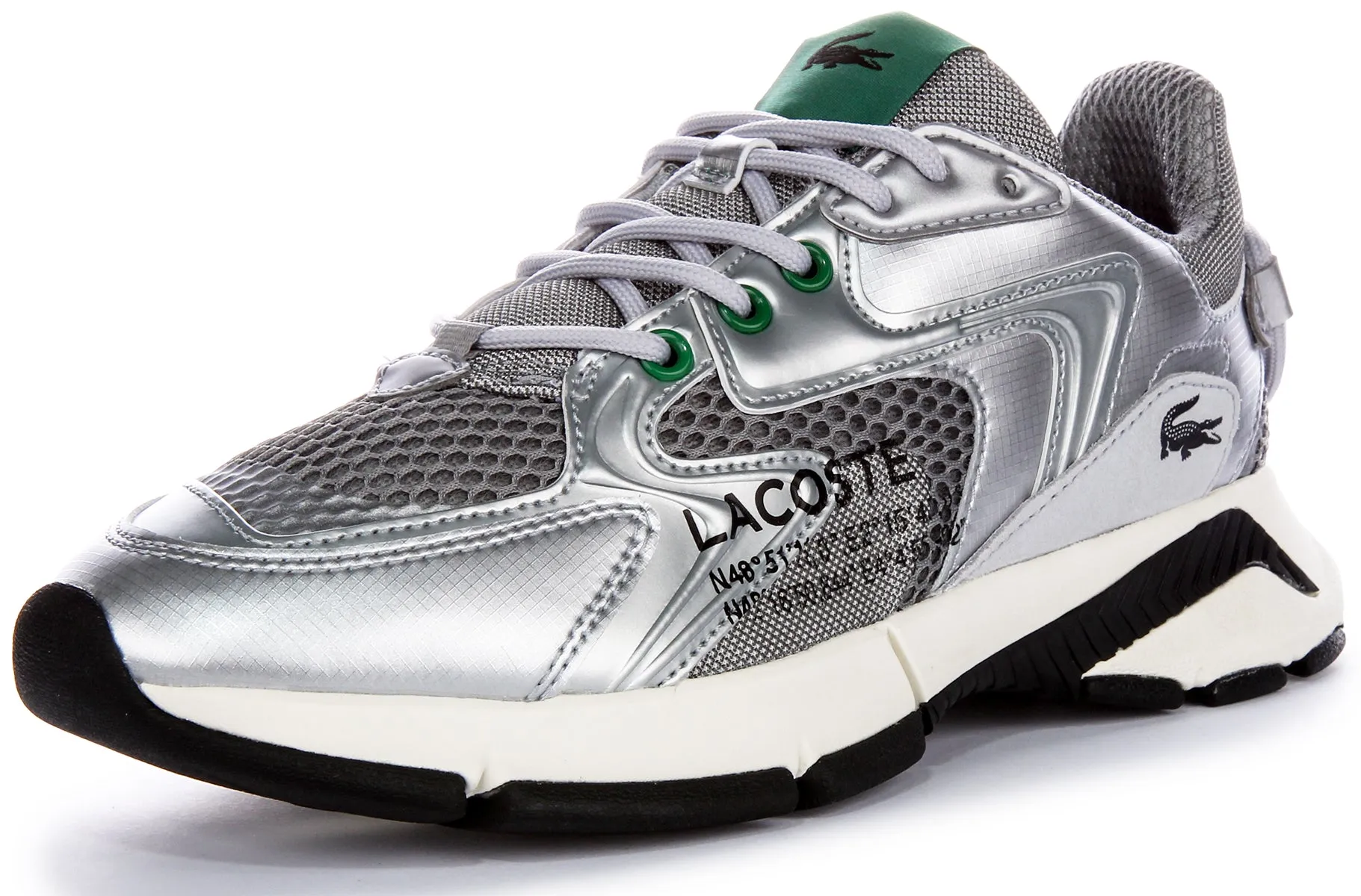 Lacoste L003 Neo En Argent Pour Femmes Chaussures Lacoste