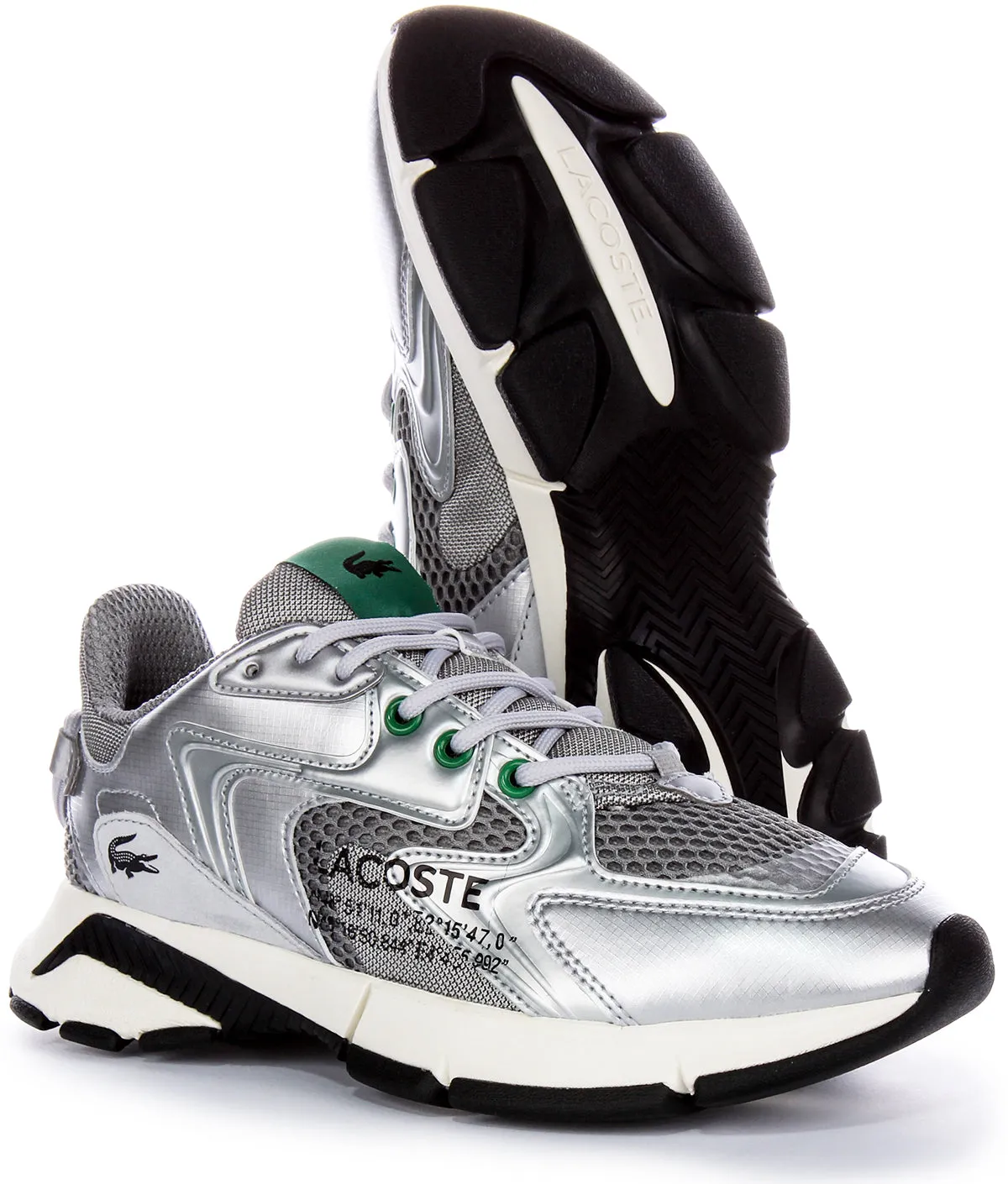 Lacoste L003 Neo En Argent Pour Femmes Chaussures Lacoste