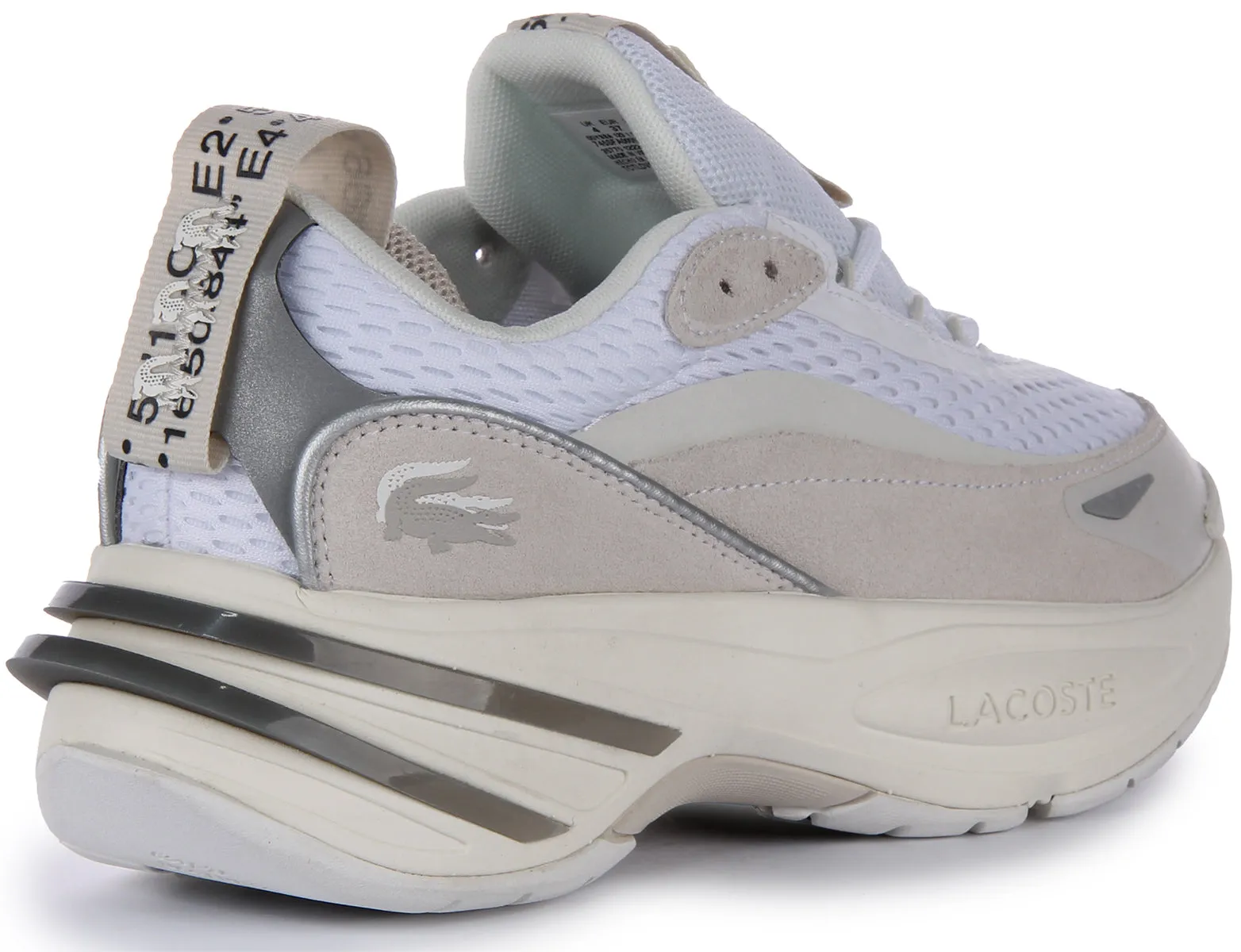Chaussures Lacoste Odyssa en blanc gris pour femmes