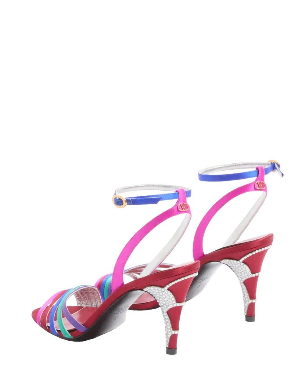 Sandale Ladycrush à motifs festonnés multicolore
