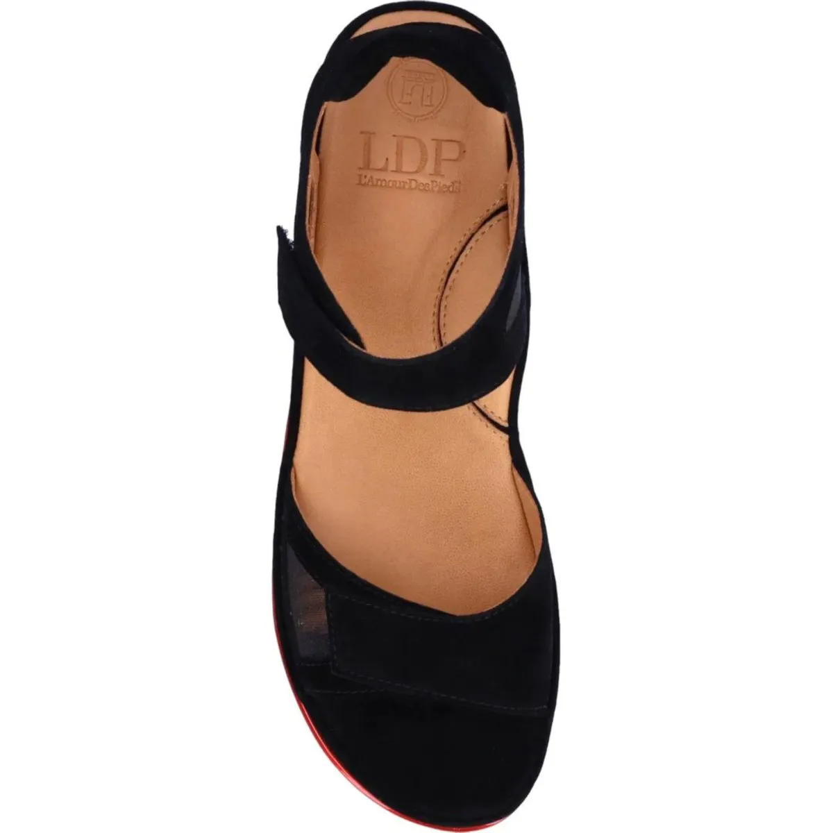 L'Amour Des Pieds Femmes Arna Suède Noir / Maille