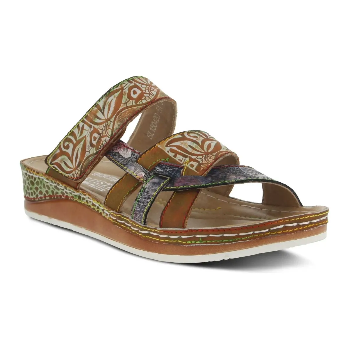 L'Artiste By Spring Step Caiman Camel Multi Cuir