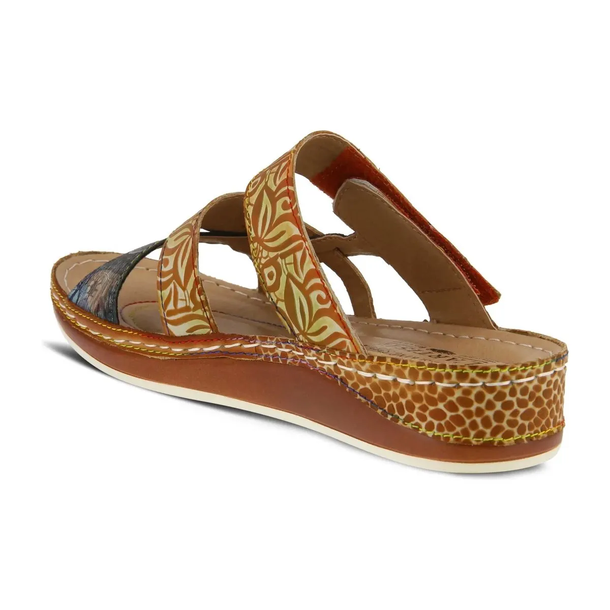 L'Artiste By Spring Step Caiman Camel Multi Cuir