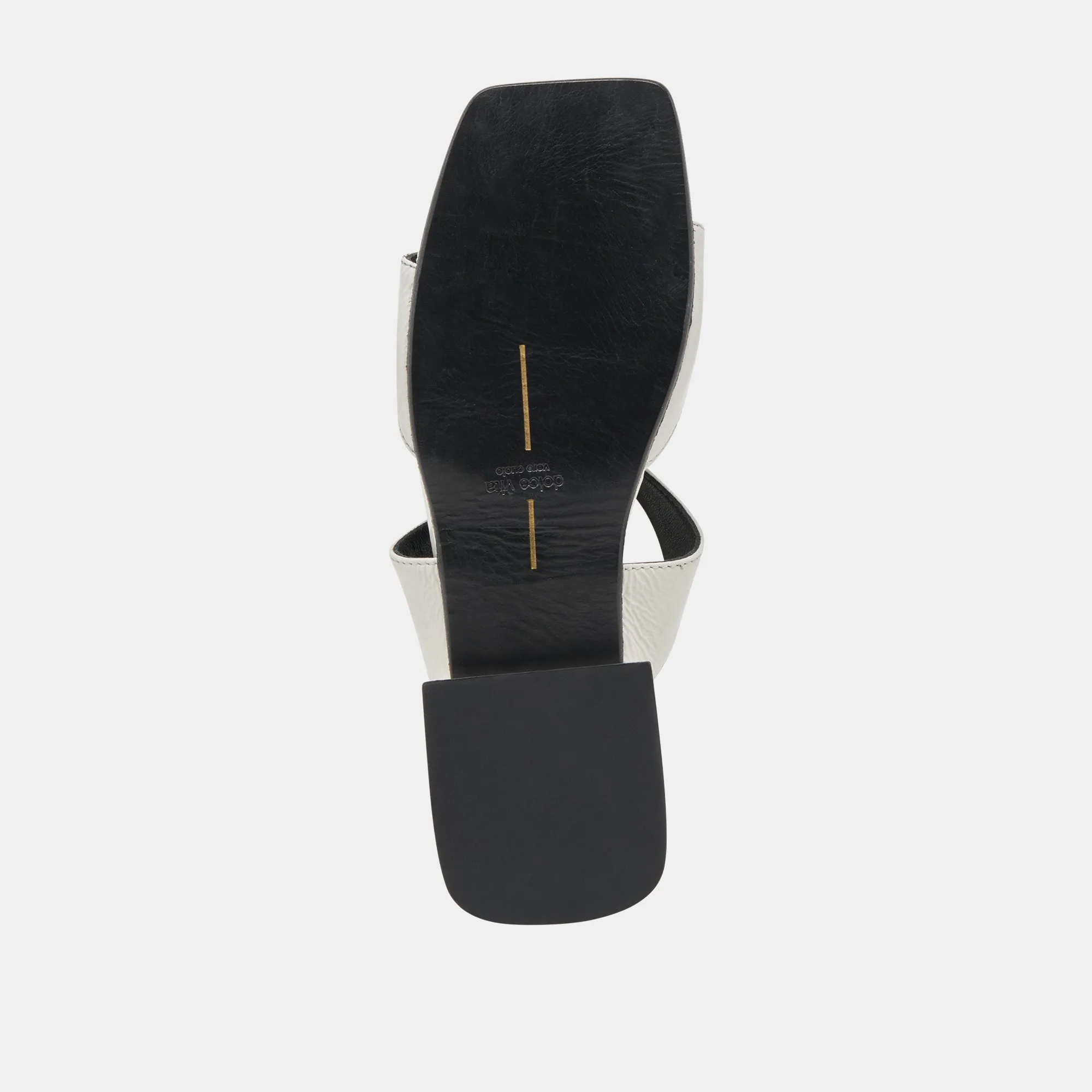 SANDALES LAVERN OFF WHITE PATINÉ FROISSÉ