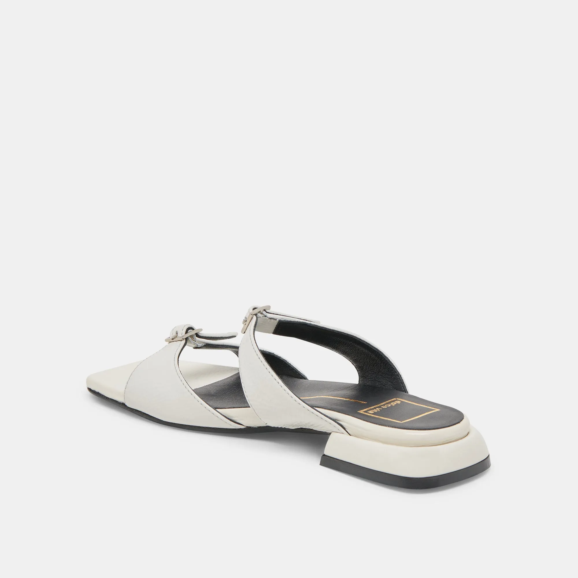 SANDALES LAVERN OFF WHITE PATINÉ FROISSÉ