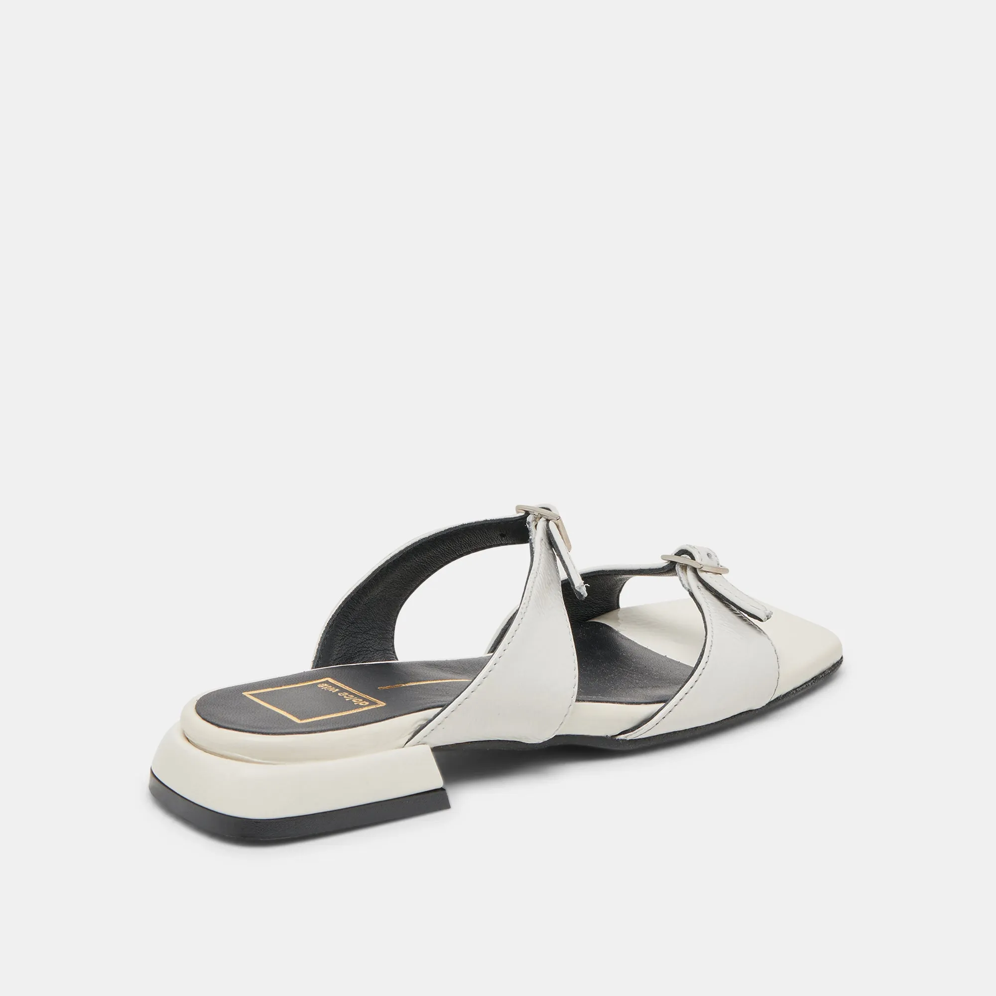 SANDALES LAVERN OFF WHITE PATINÉ FROISSÉ