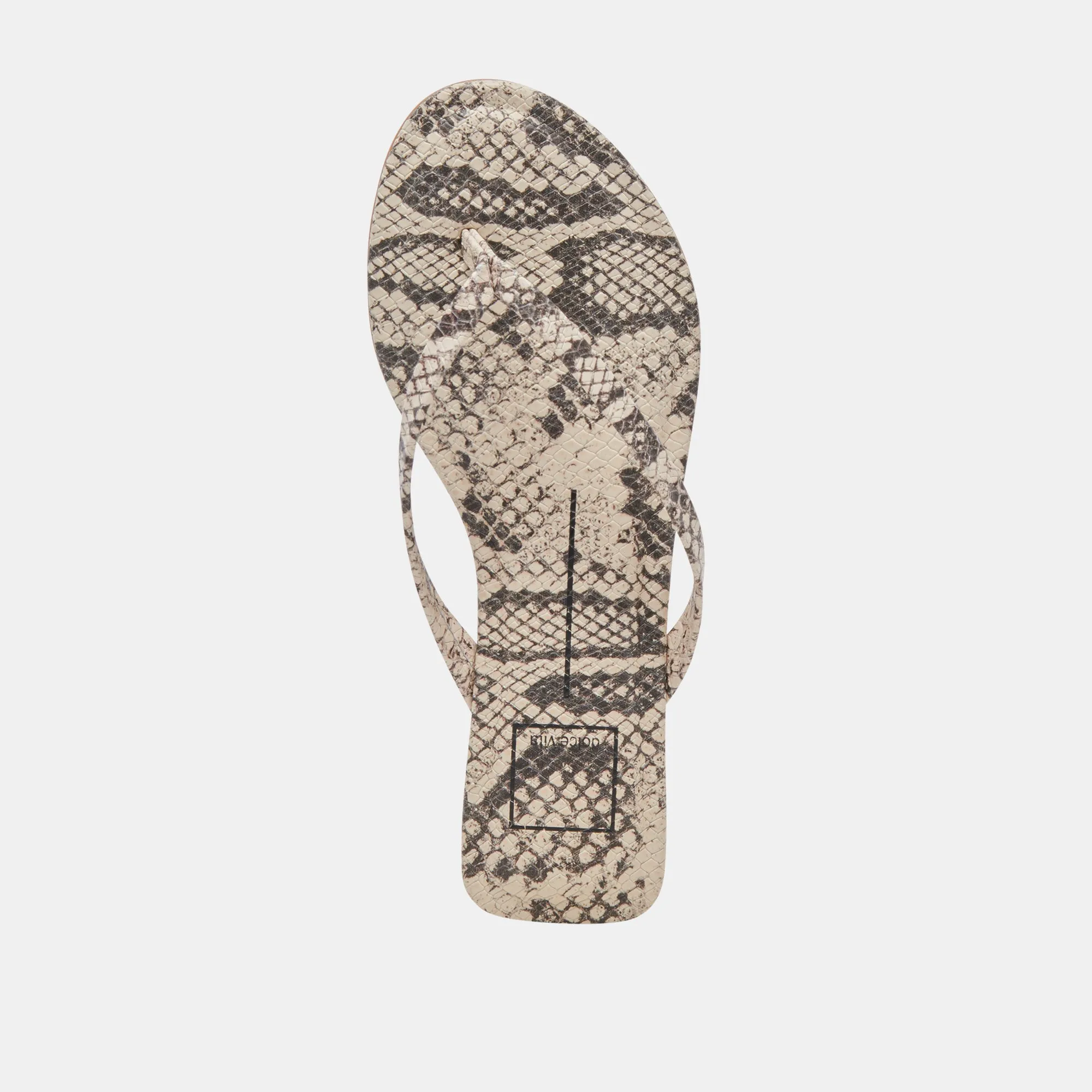 SANDALES LAYNEY NOIR BLANC SERPENT EMBOSSE
