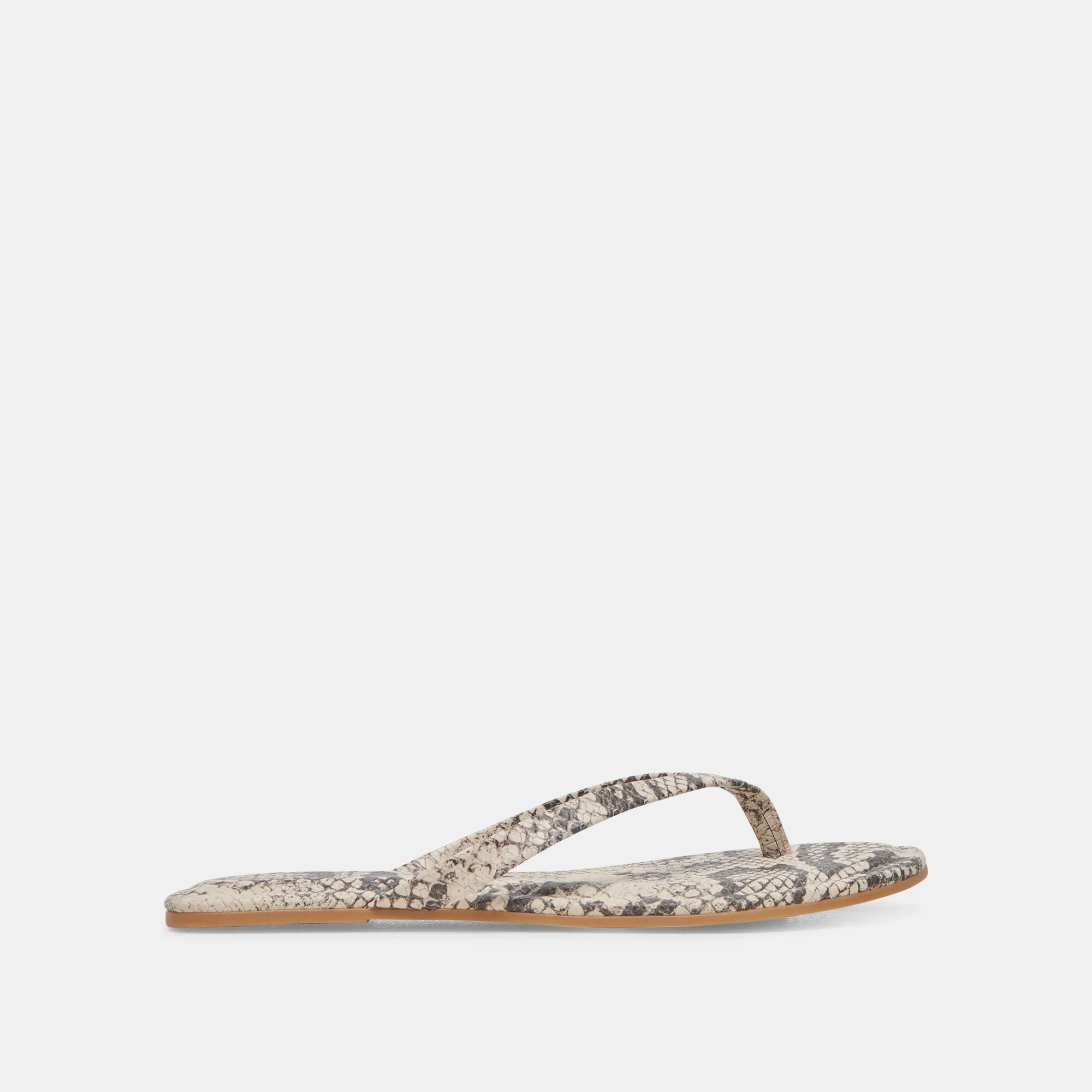 SANDALES LAYNEY NOIR BLANC SERPENT EMBOSSE