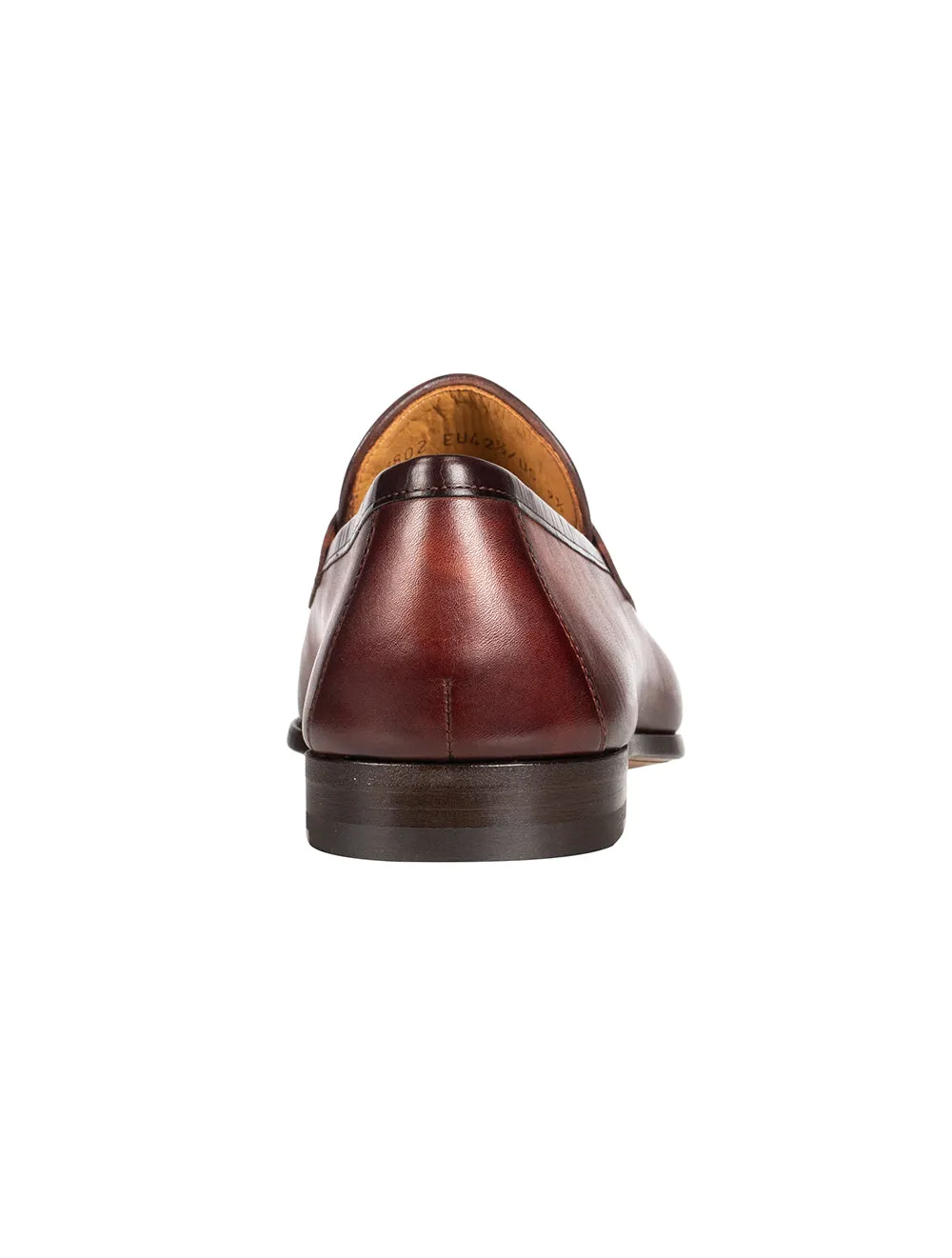 Mocassin à enfiler en cuir cognac