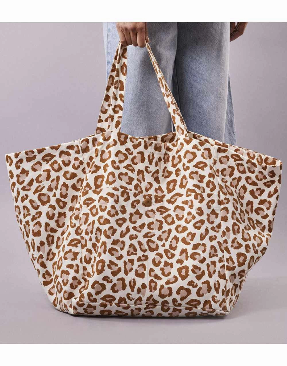 Leopard Print Sac de Plage, Beach Bag Sewing Kit