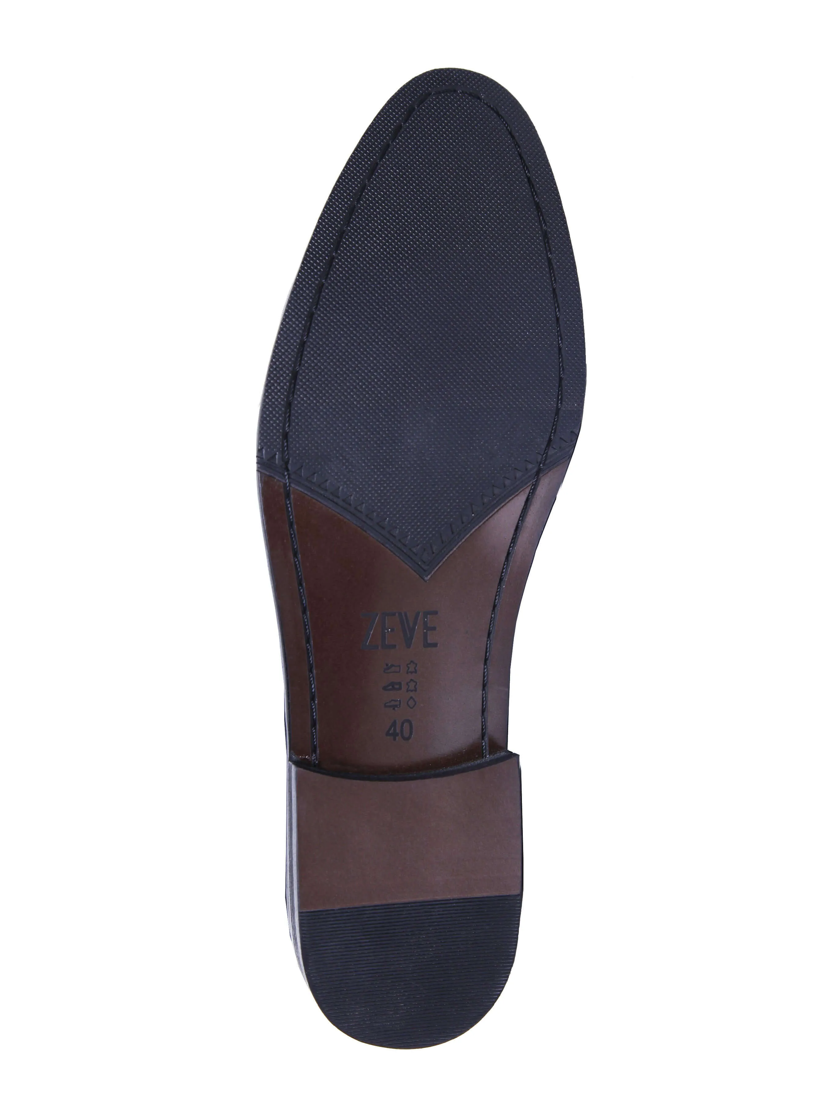 Mocassin Pantoufle Longwing Brogue - Noir Gris avec Gland (Patine Peinte à la Main)