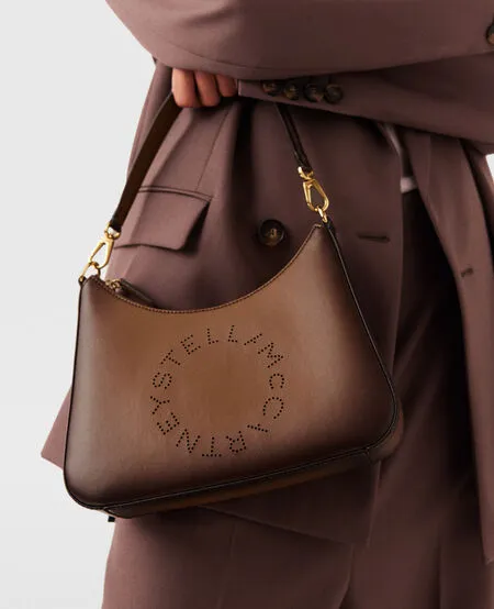 Sac bandoulière à logo, Sacs Brandy vieilli - Stella Mccartney - Sacs