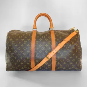 Louis Vuitton Keepall 50 Bandoulière Monogram Canvas