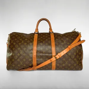 Louis Vuitton Keepall 55 Bandoulière Monogram Canvas