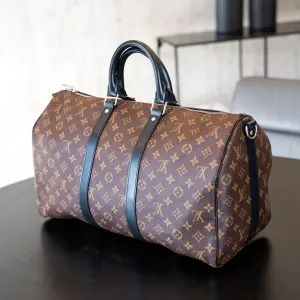 Louis Vuitton Keepall Bandoulière 45 Monogram Macassar