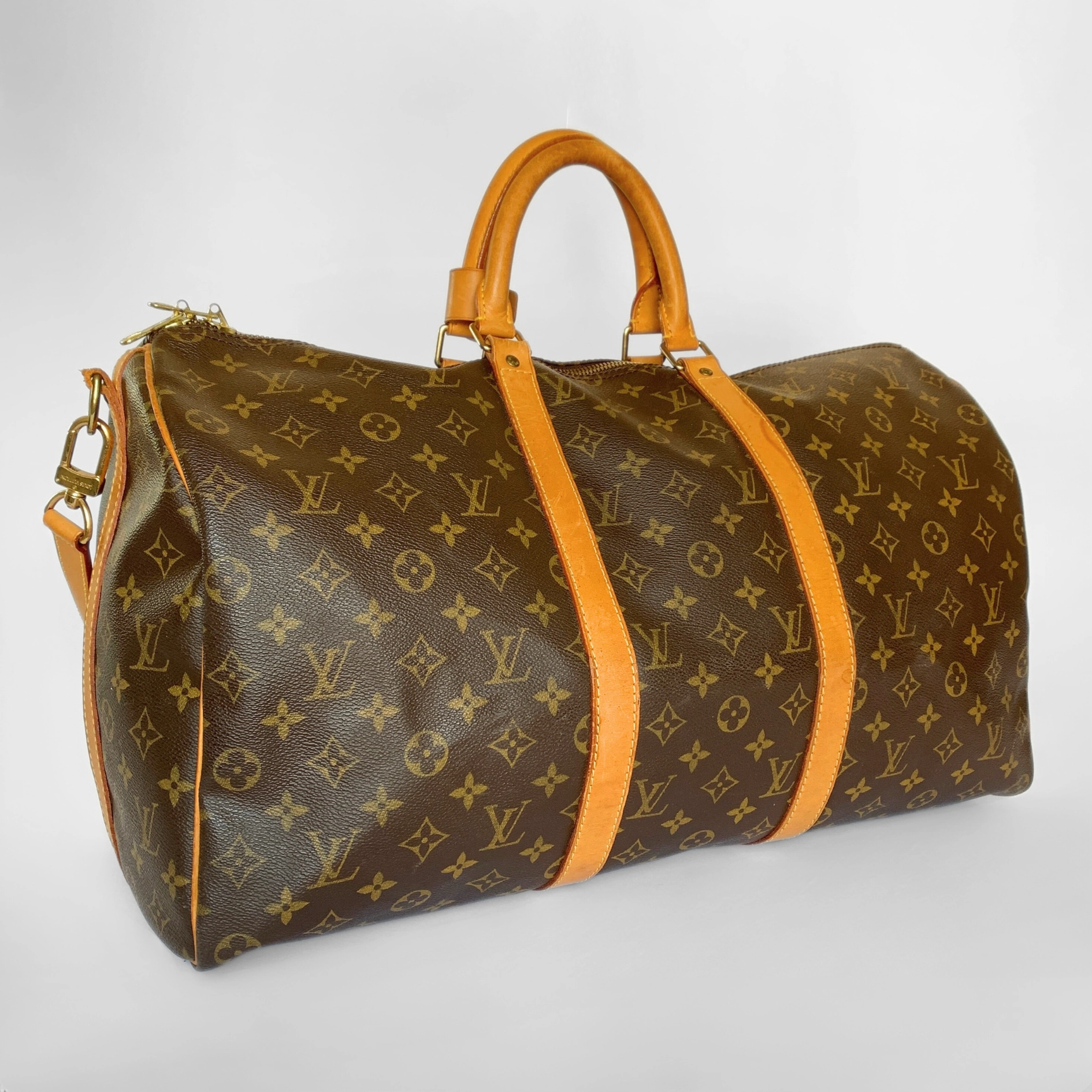 Louis Vuitton Keepall 50 Bandoulière en toile Monogram