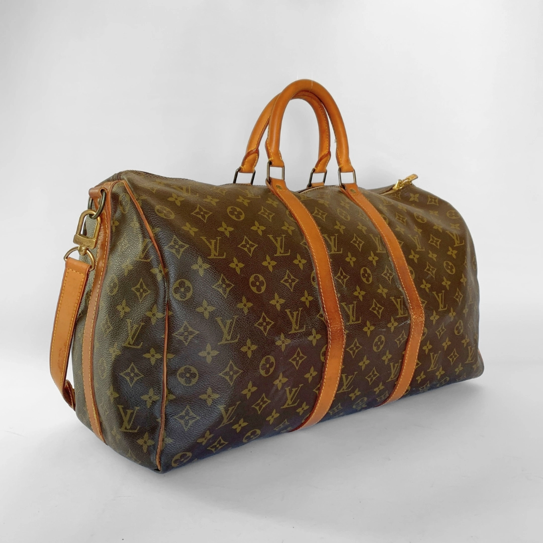 Louis Vuitton Keepall 50 Bandoulière en toile Monogram
