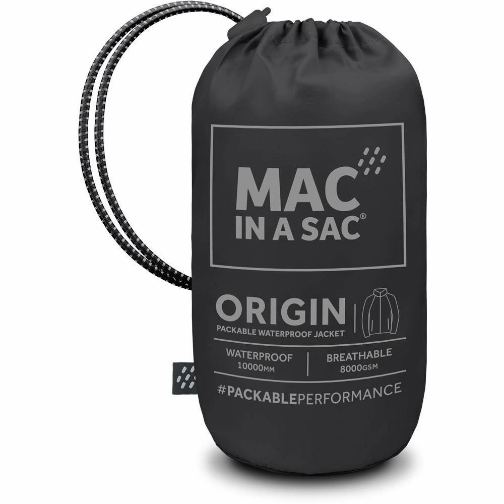 Veste imperméable Mac In A Sac pour hommes et femmes, pack d'origine pliable