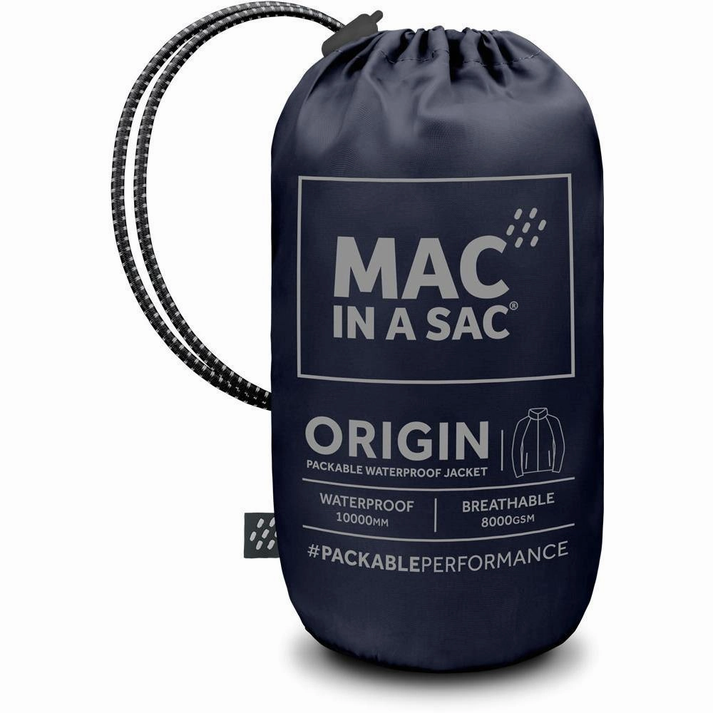 Veste imperméable Mac In A Sac pour hommes et femmes, pack d'origine pliable