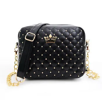 Sac à main petit pour femmes Mara's Dream, sac à main à la mode avec couronne, mini sac à bandoulière à rivets, sac messager pour femmes, vente chaude 2019, sacs Fashion Nova