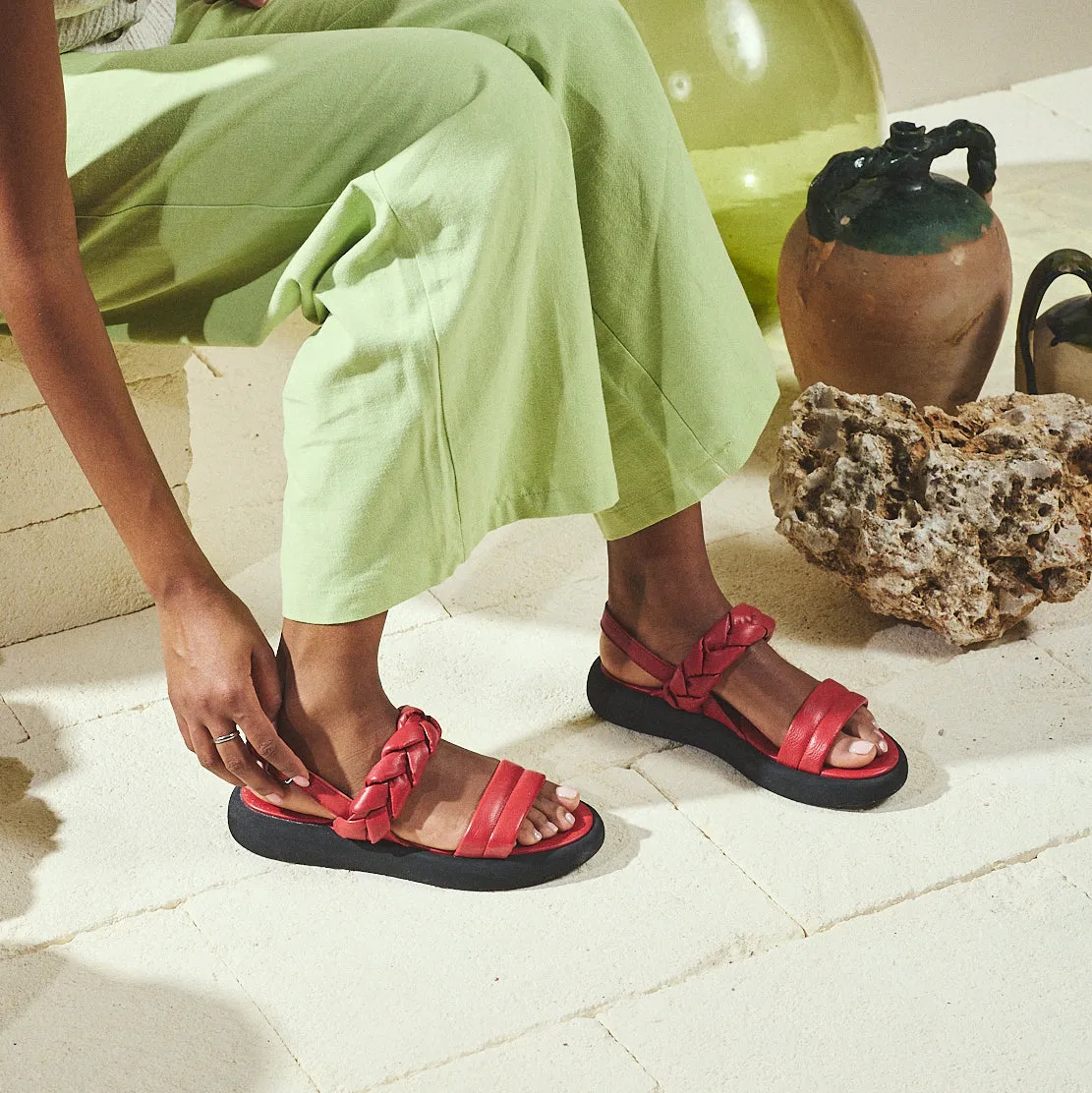 SANDALE CERISE MARYLAND