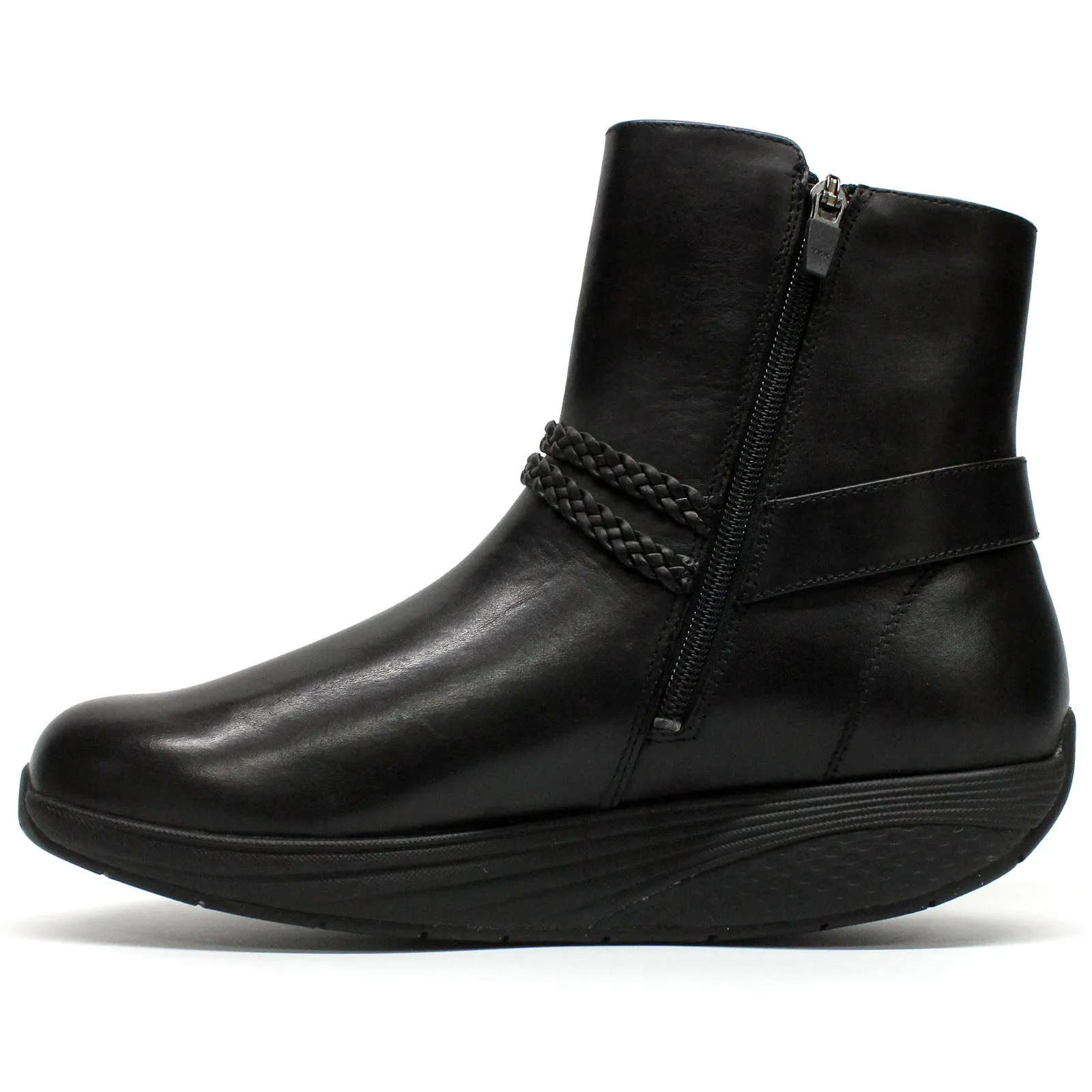 Bottes cheville pour femme en cuir nappa MBT Uki