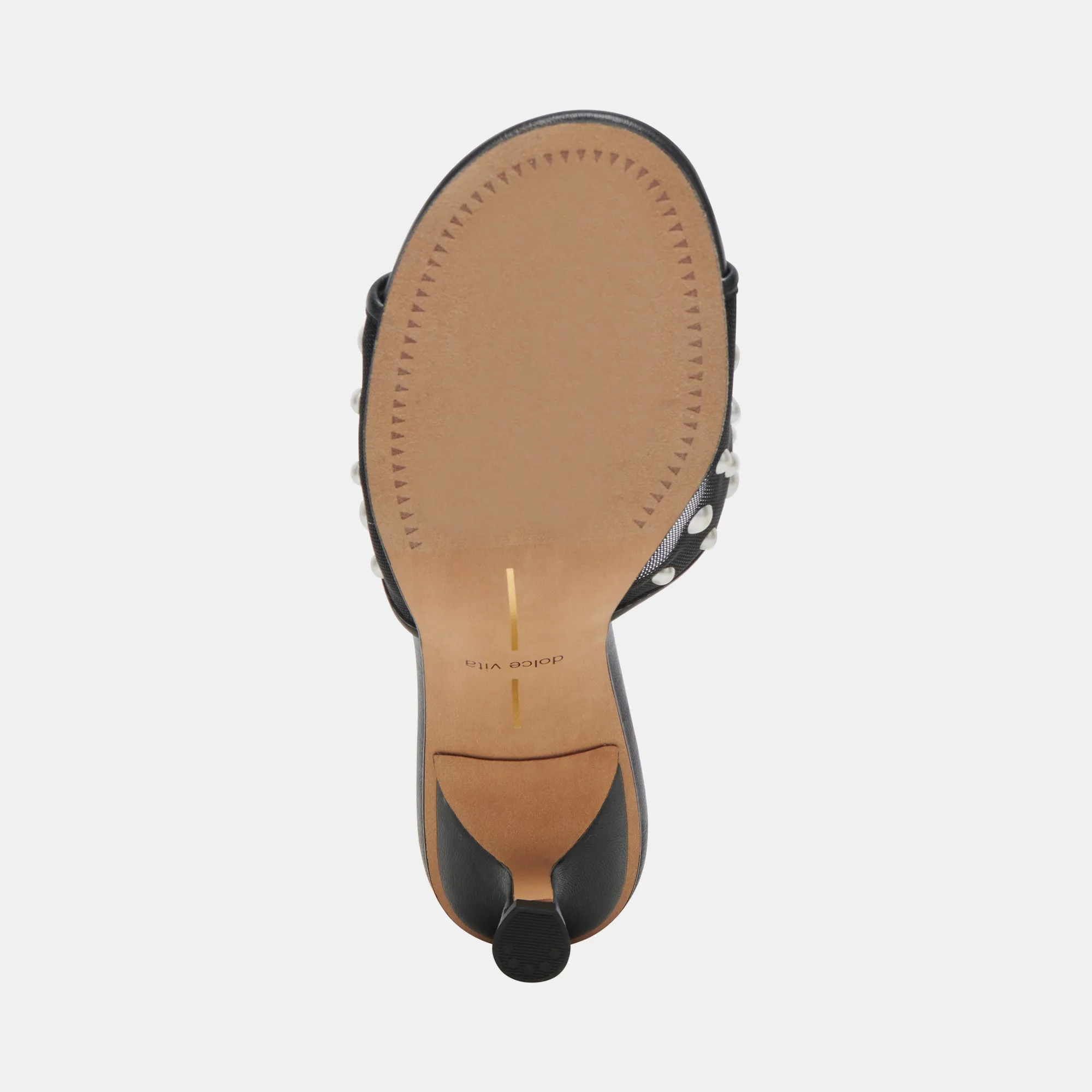 MEEZA ESCARPINS PERLE ONYX MAILLE