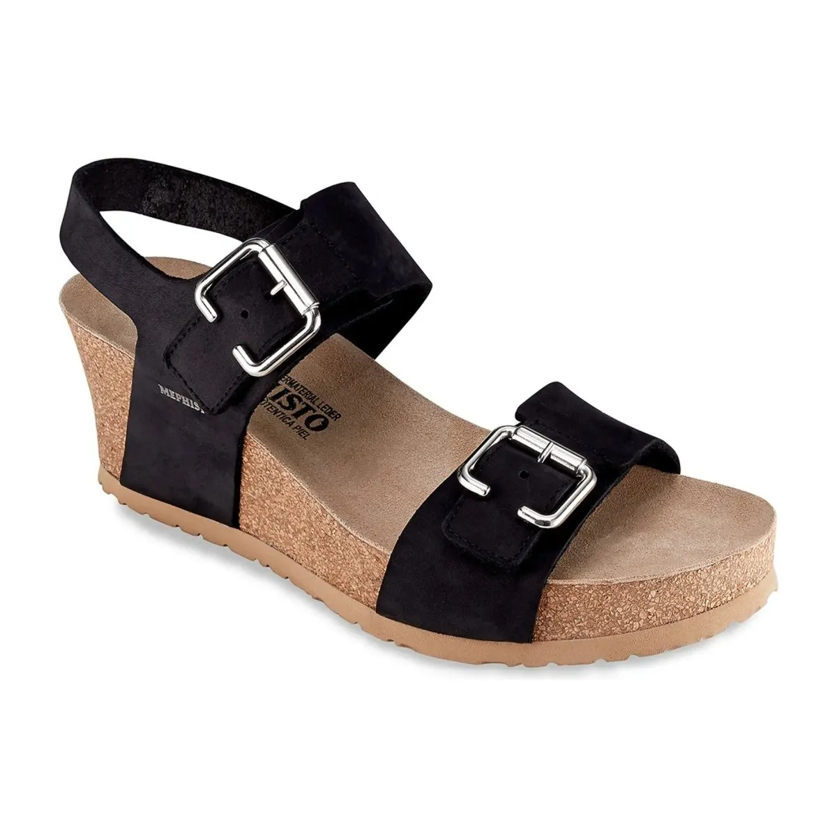 Chaussures Mephisto pour Femme Lissandra en Nubuck Noir