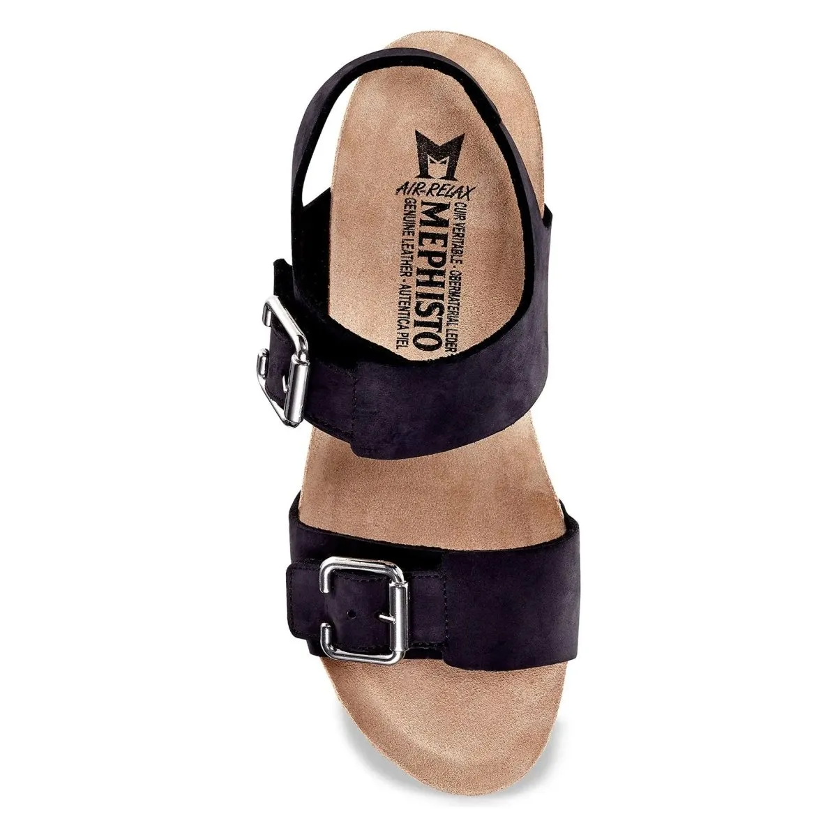 Chaussures Mephisto pour Femme Lissandra en Nubuck Noir