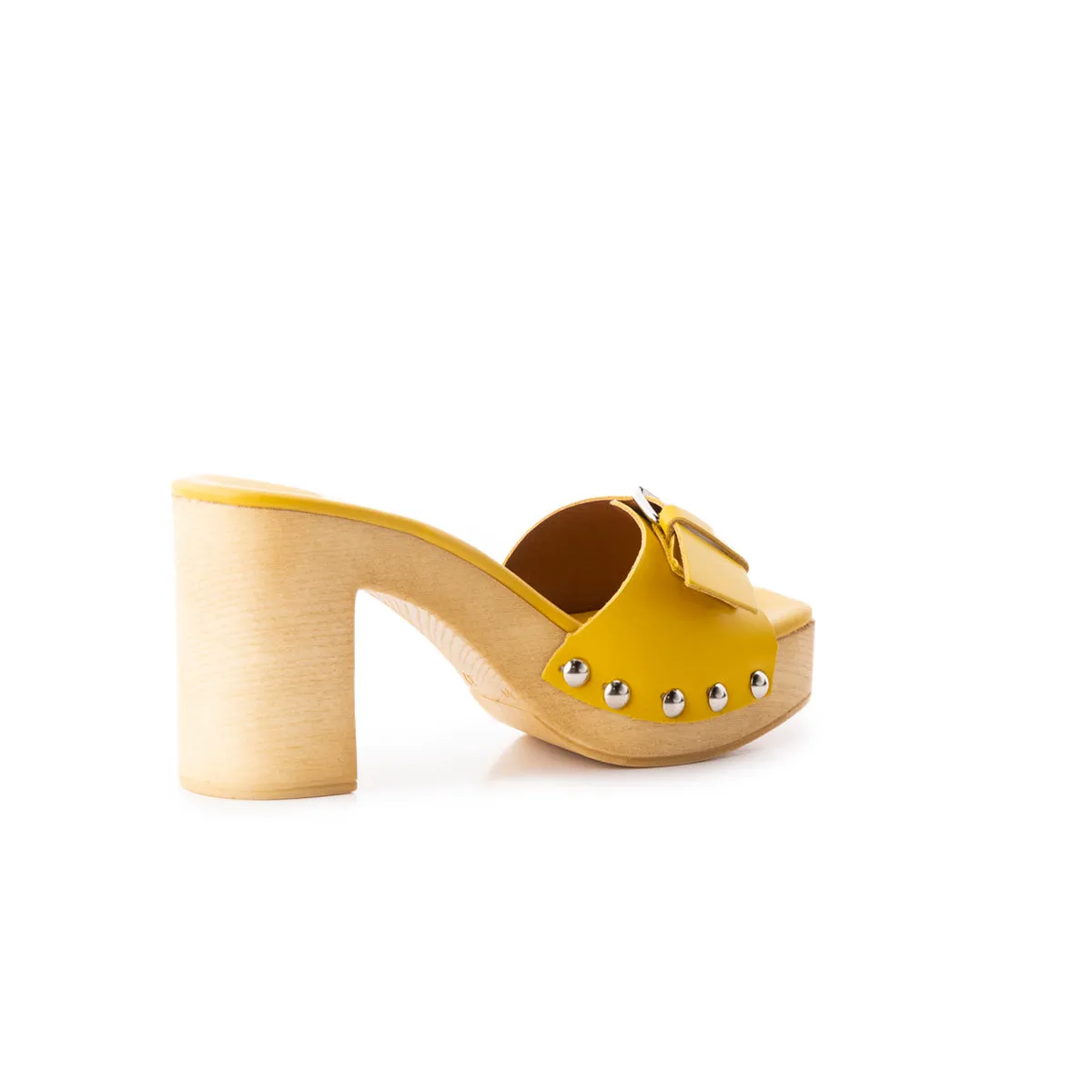 Micro Moutarde en Cuir