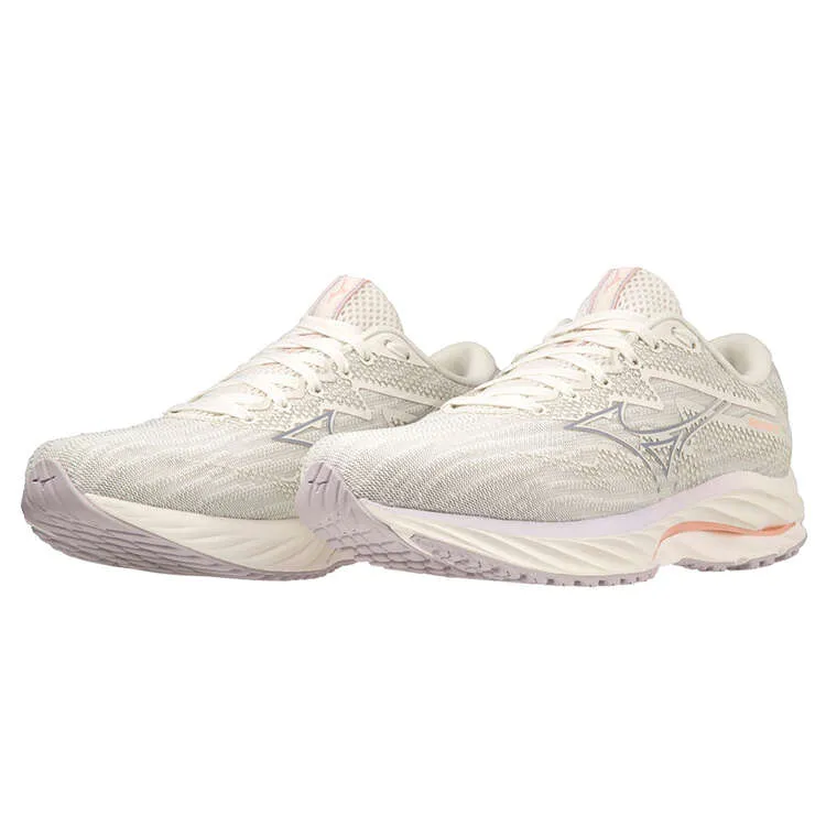 Mizuno Wave Rider 27 Femmes Blanc Orange