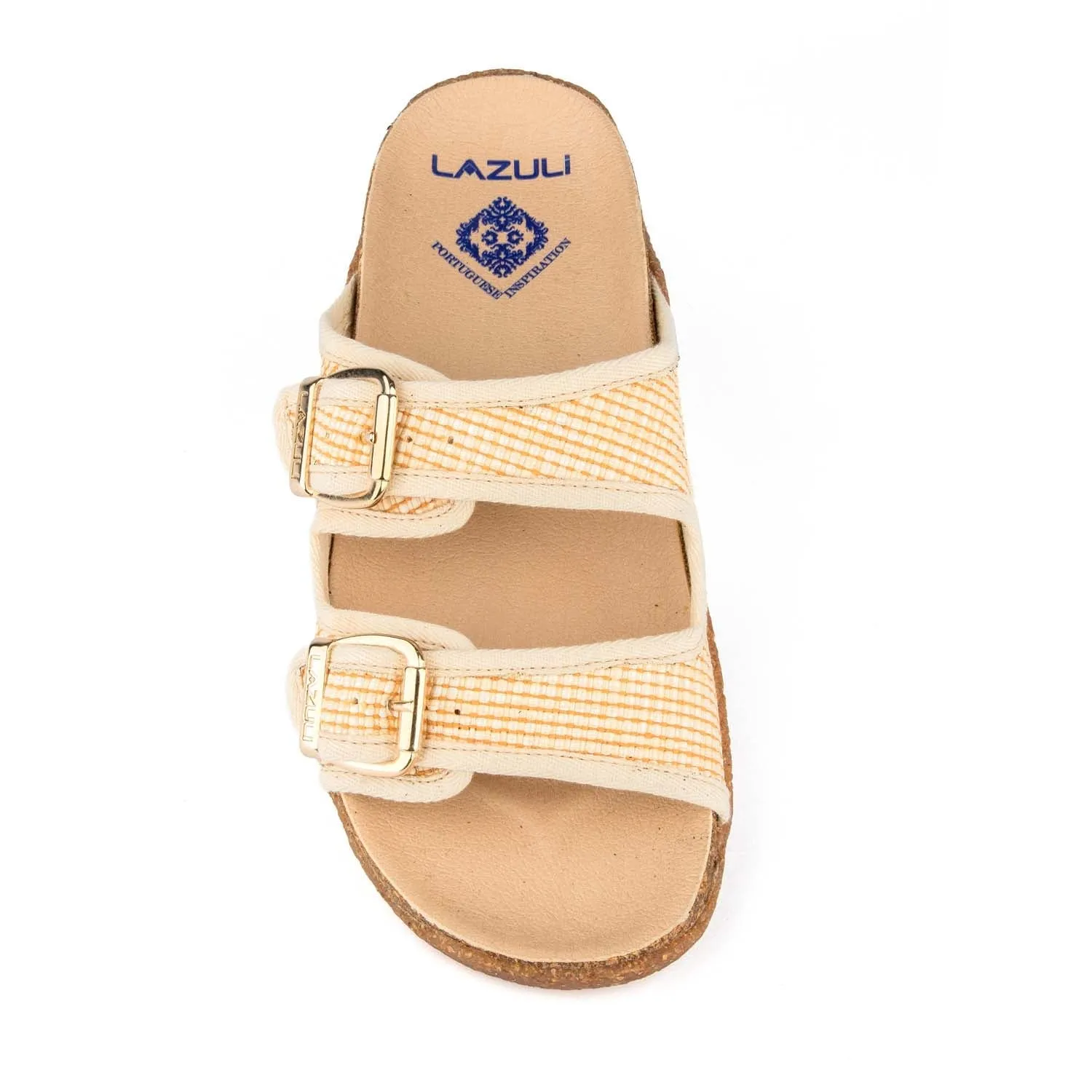 Mes Sandales Vegan Rafia Liège à Semelle Confortable | Beige