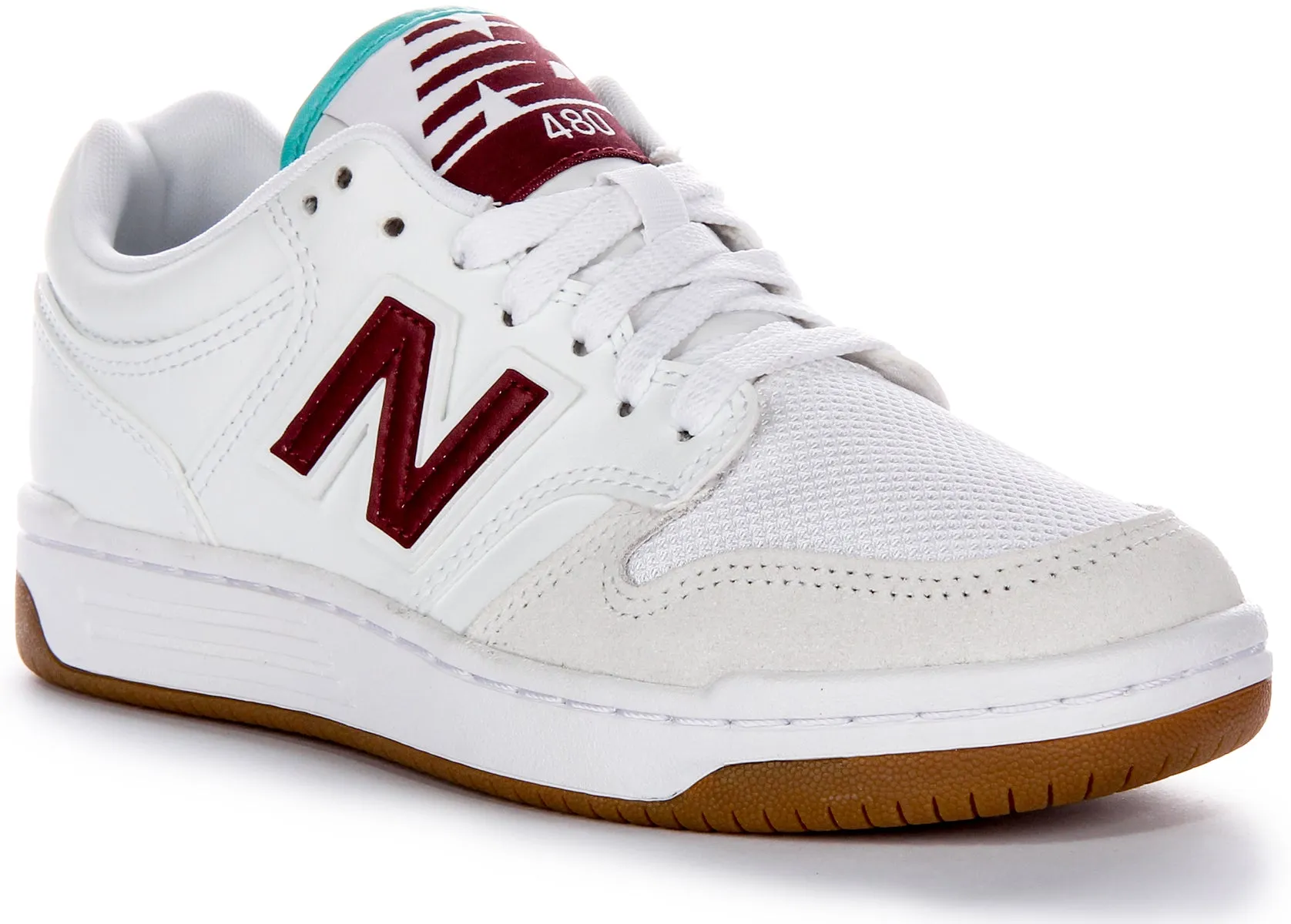 New Balance BB 480 LFT en blanc et bordeaux Chaussures New Balance