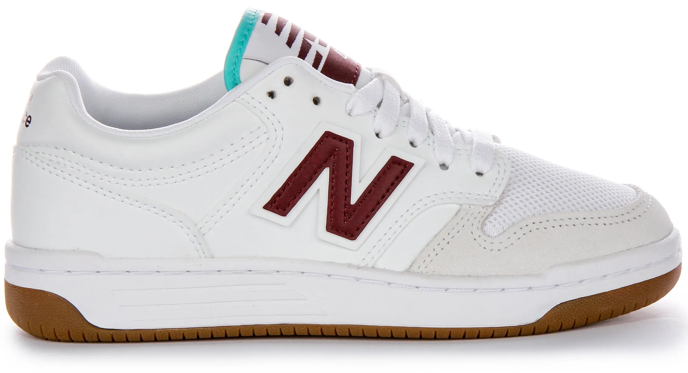 New Balance BB 480 LFT en blanc et bordeaux Chaussures New Balance