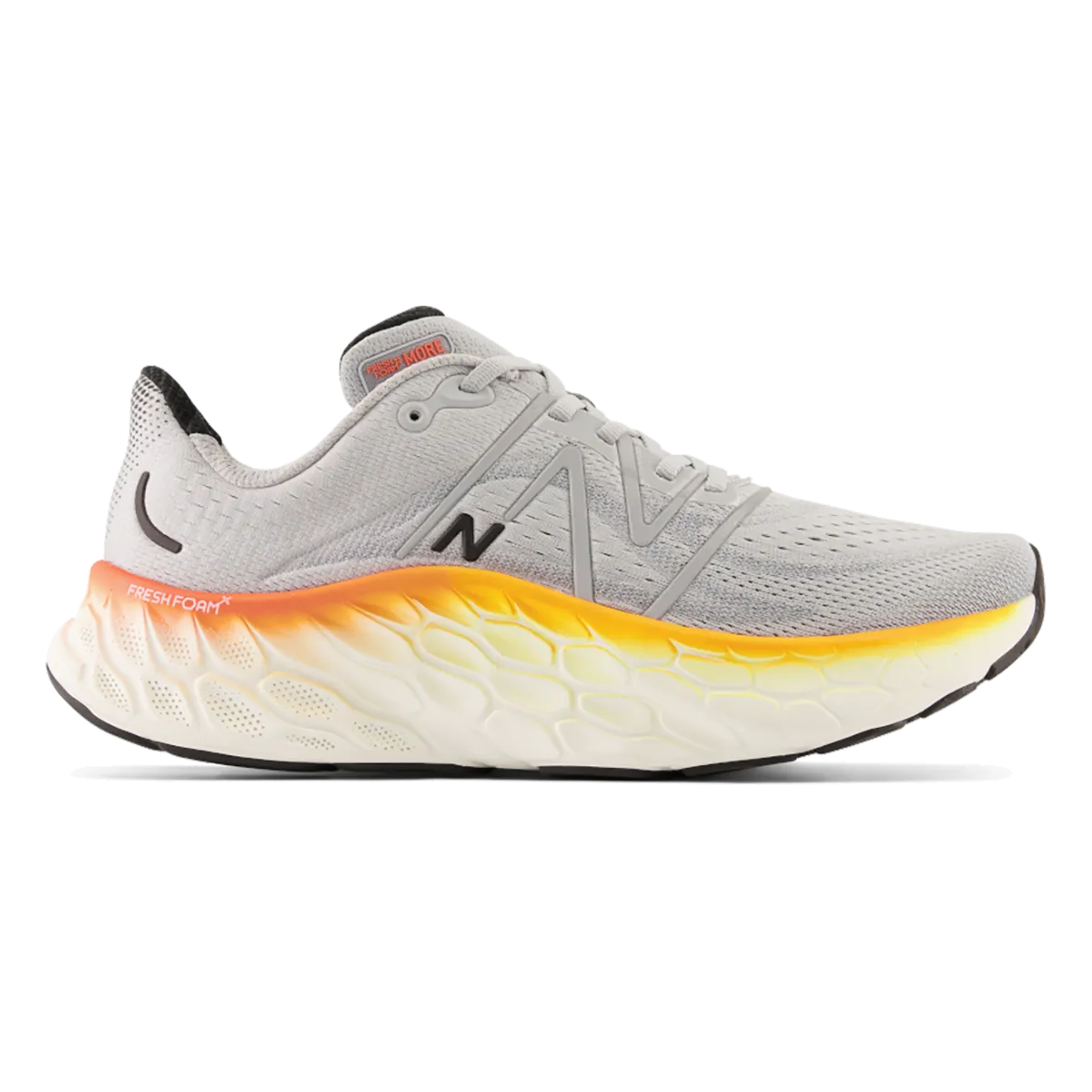 New Balance Fresh Foam X More V4 - Gris Aluminium - Libellule Néon - Souci Éclatant