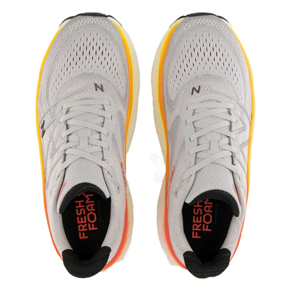New Balance Fresh Foam X More V4 - Gris Aluminium - Libellule Néon - Souci Éclatant