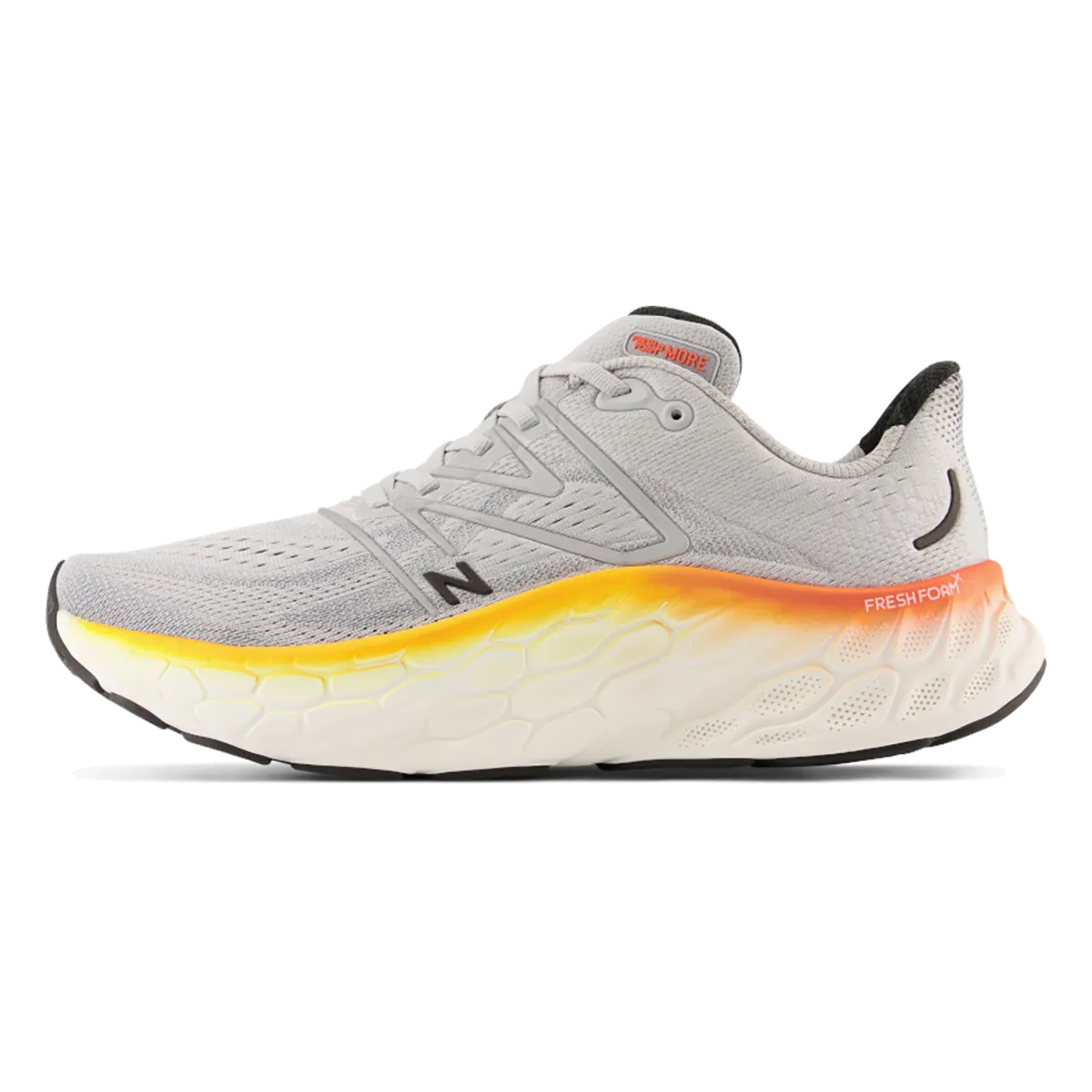 New Balance Fresh Foam X More V4 - Gris Aluminium - Libellule Néon - Souci Éclatant