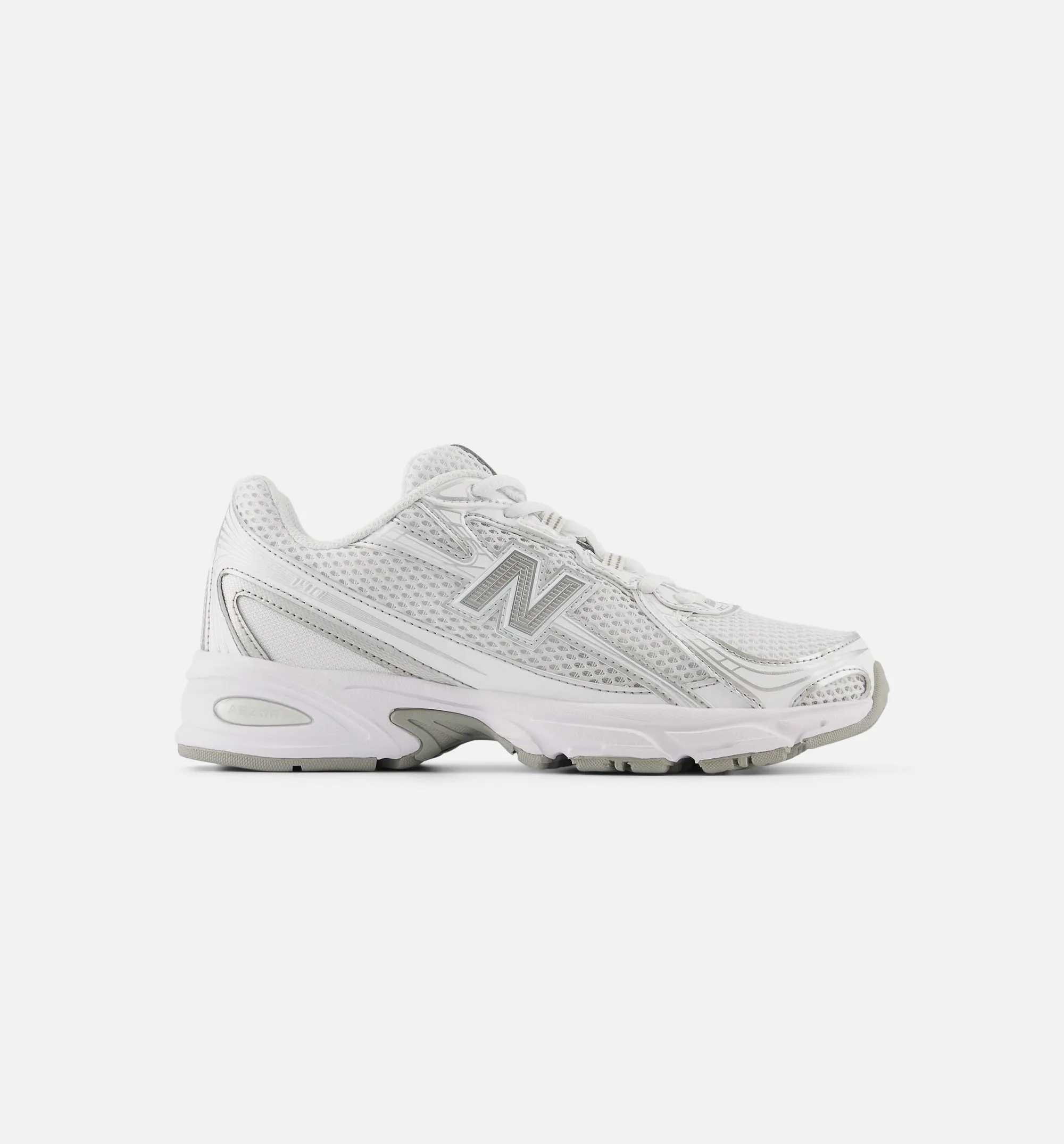 New Balance Chaussures 740 Blanc Argent Homme Chaussure de Style de Vie - Blanc/Argent Métallisé/Réfléchissant
