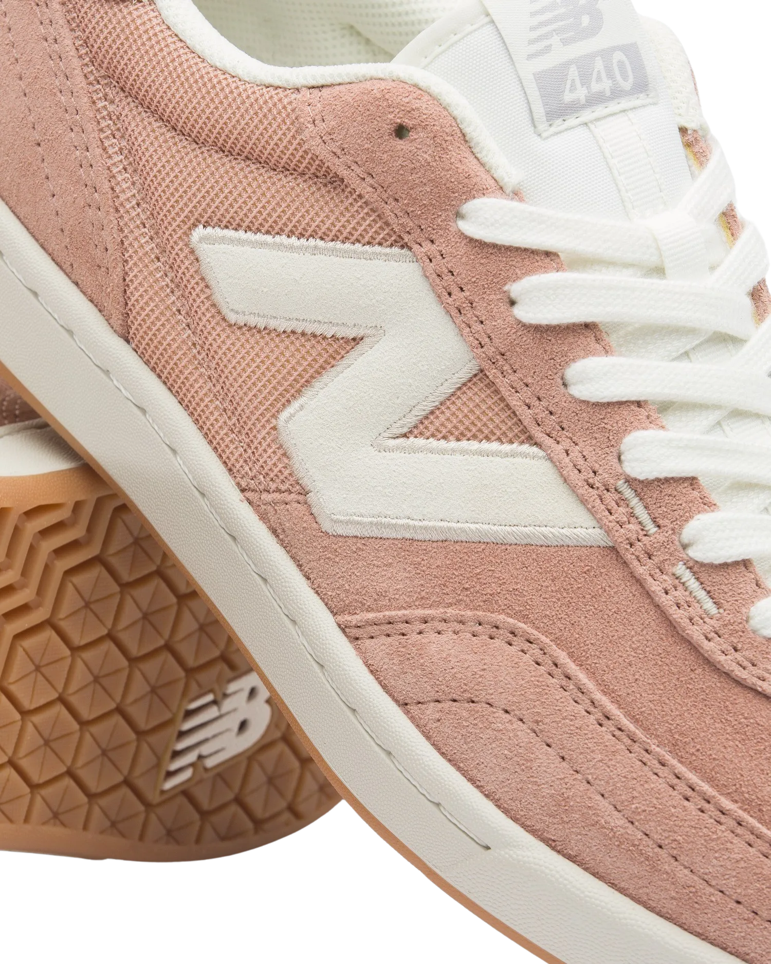 New Balance Sneakers Numeric 440 V2 en Rose et Blanc