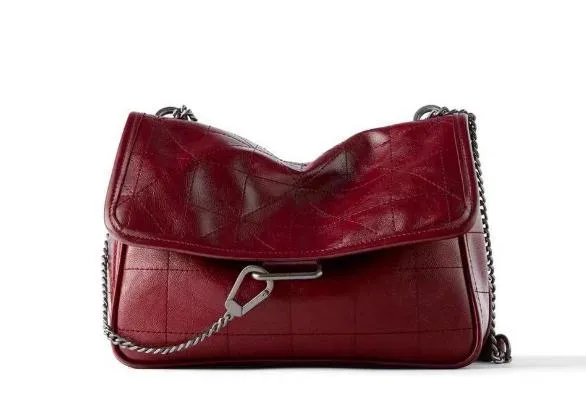 Nouveau Rhombus Noir Roche Doux Sac à Bandoulière Unique Oblique Chaîne Étendue Sacs à Main de Luxe pour Femme 2020 Sac Messager en Cuir PU Fashion Nova Bags
