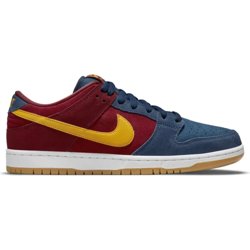Nike SB Dunk Low Pro Premium Barcelone Bleu Marine Or Universitaire Rouge Gymnase Nike Dunk