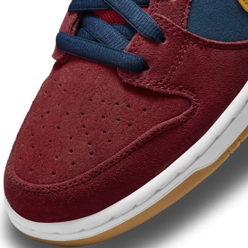 Nike SB Dunk Low Pro Premium Barcelone Bleu Marine Or Universitaire Rouge Gymnase Nike Dunk