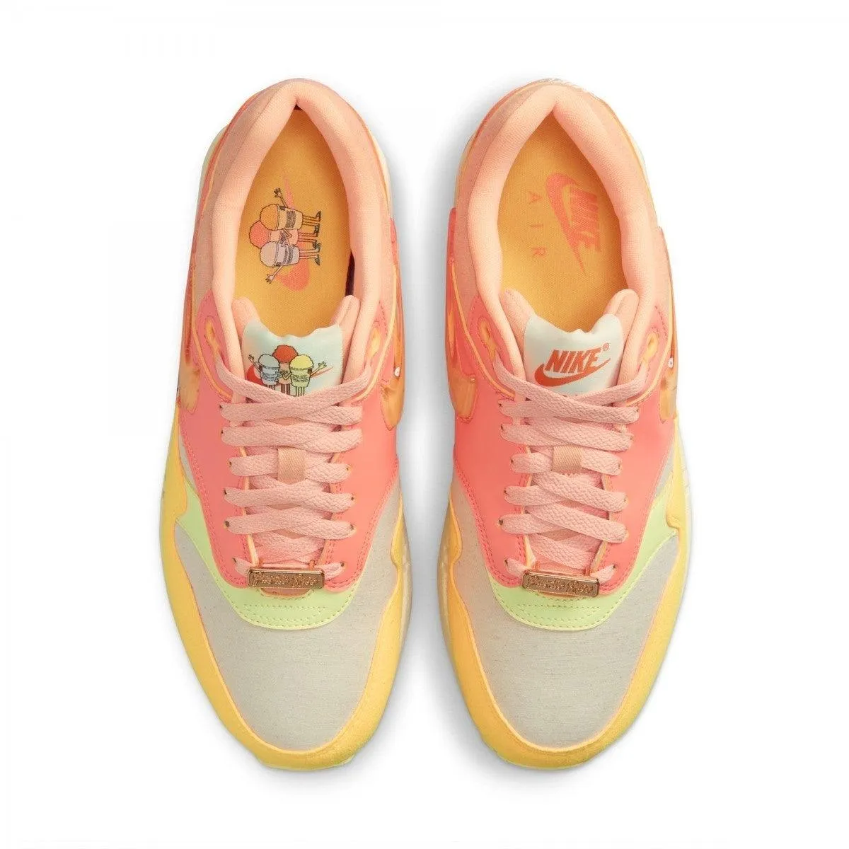 Nike	Baskets Nike Air Max 1 'Orange Givré Porto Rico'