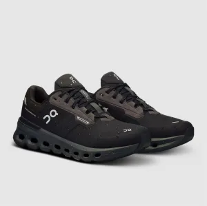 On Women's Cloudrunner 2 Waterproof Shoes - Magnet / Black On Cloud Shoes