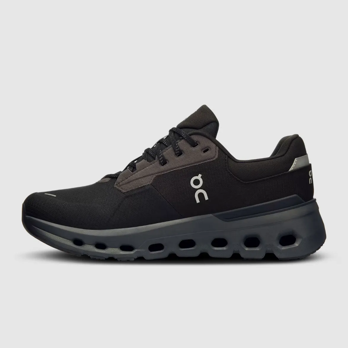Chaussures On Women's Cloudrunner 2 Imperméables - Magnétique / Noir On Cloud