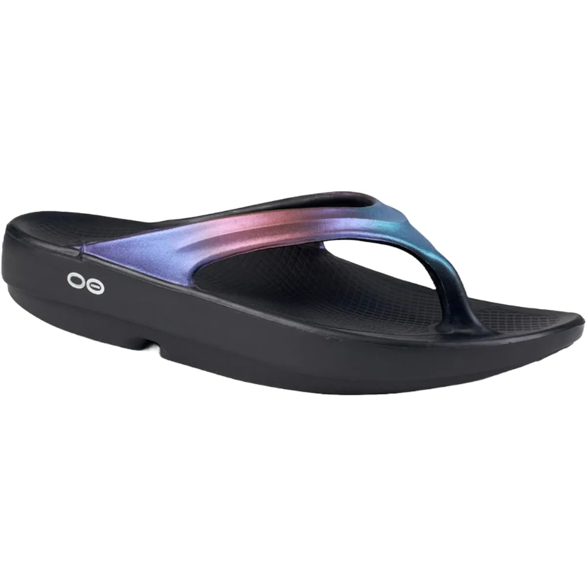Oofos Oolala Luxe Sandale - Chaussures Spectre de Minuit pour Femmes Oofos